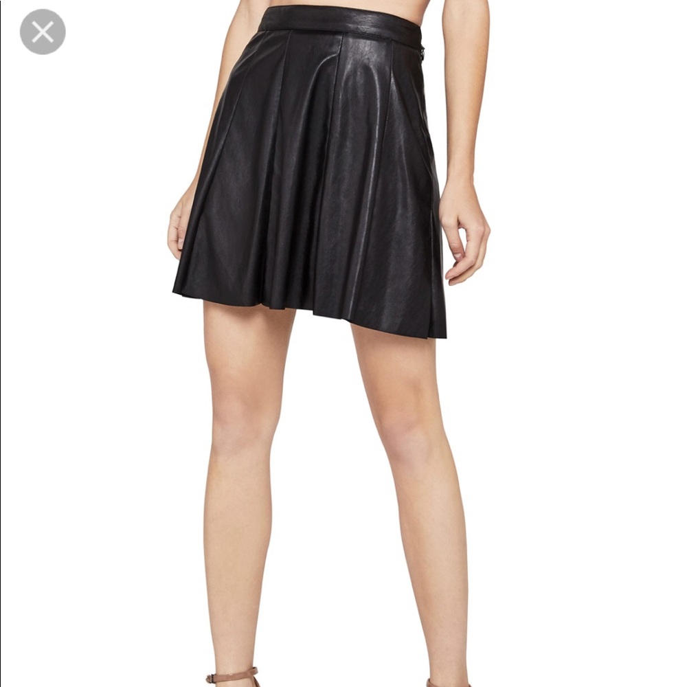 BCBGeneration Faux Leather Skirt